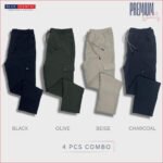 4 Premium Cargo Trouser Bundle | JOG25-4 pcs Bundle