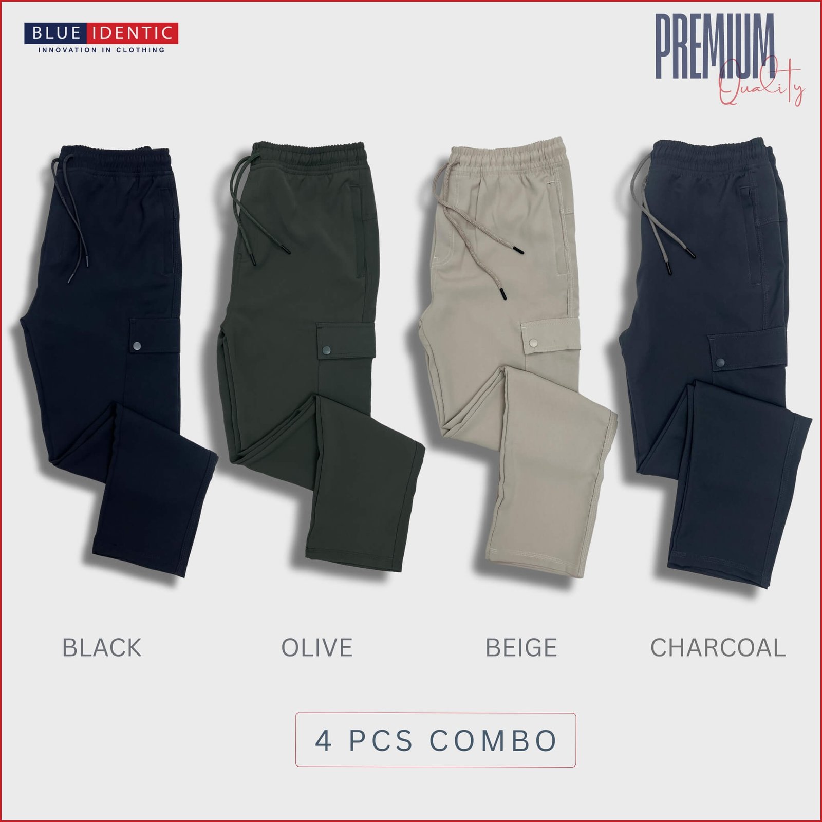 10 4 Premium Cargo Trouser Bundle | JOG25-4 pcs Bundle - Image 1