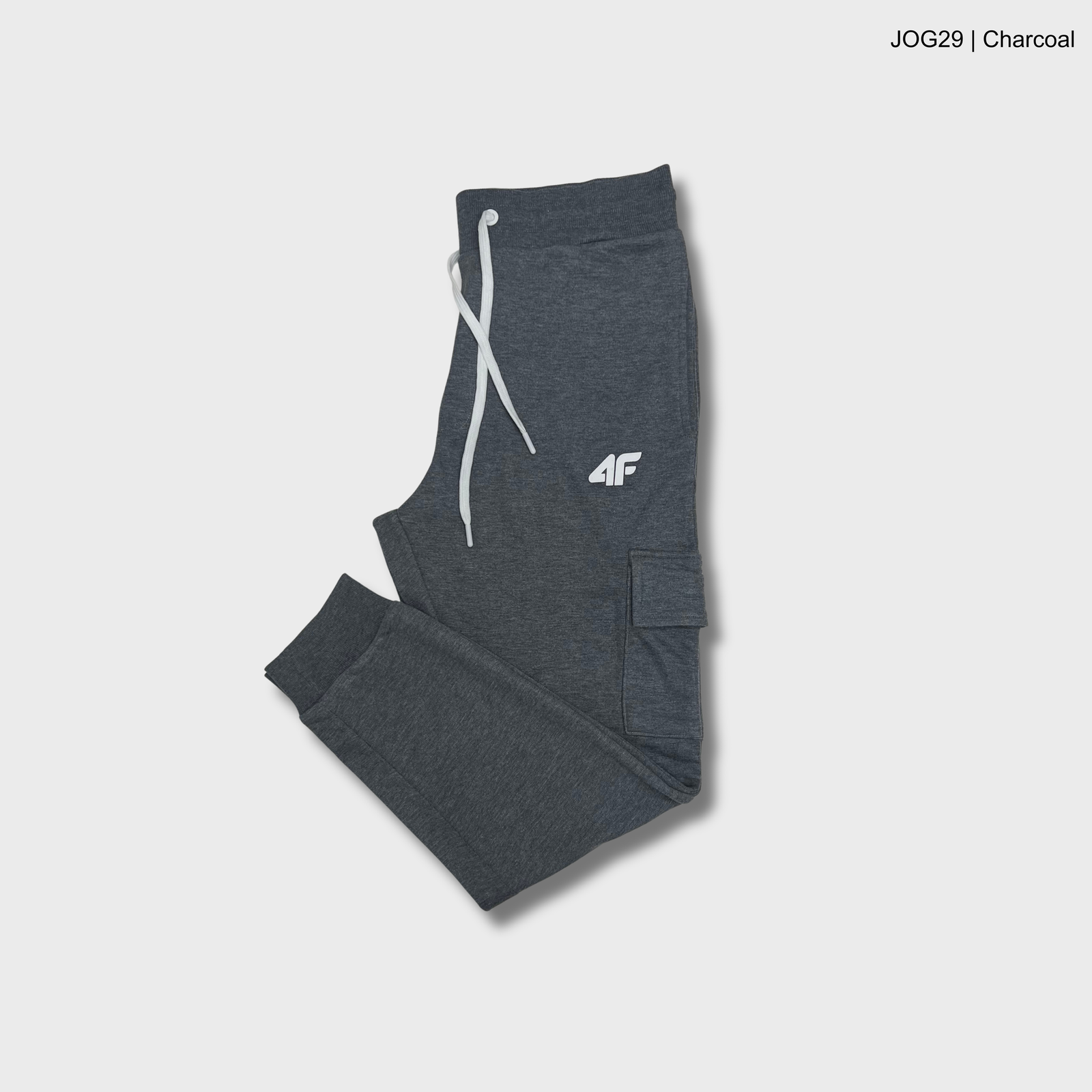 JOG29-Charcoal Mens Premium Terry Joggers | JOG29-Charcoal - Image 1
